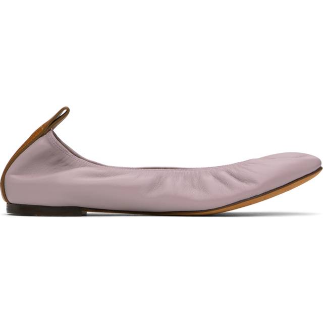 Lanvin Purple Leather Ballerina Flats - 775 Wisteria - IT 40