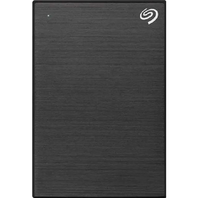 Seagate One Touch, 5 TB, bärbar extern hårddisk, lösenordsaktiverad hårdvarukryptering, PC, bärbar dator och Mac, USB 3.0, Svart, inkl. 2 års Rescue Services (STKZ5000400)