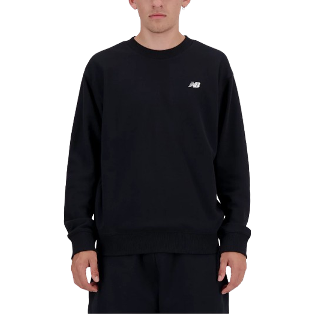 New Balance Men's Sport Essentials French Terry Crew Sweatshirt  - Black, Black (Bk), Size M, Men