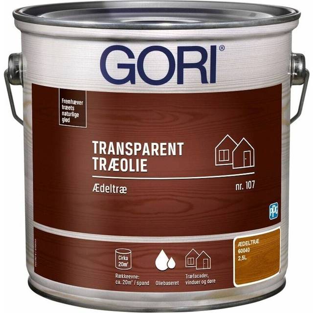 Gori, Transparent træolie, 107, ædeltræ