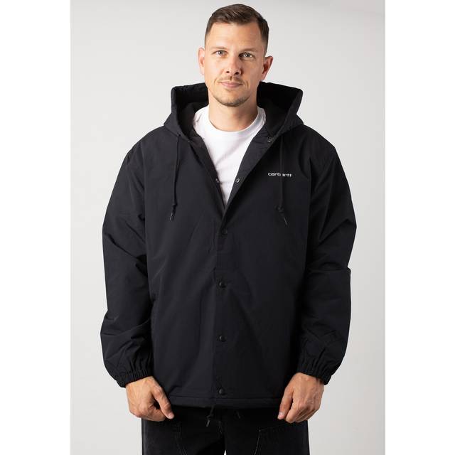 Jacket Carhartt WIP Hooded Coach Jacket UNISEX Black/ White S (S)