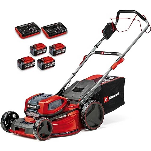 Einhell PXC 36V (2x18v) Cordless Brushless Mower 52cm Cutting Width 4x 5.2Ah - Steel Deck