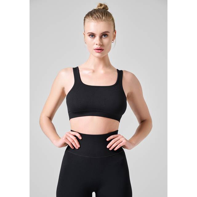 CASALL Scallop Seamless Bralette |Svart |L