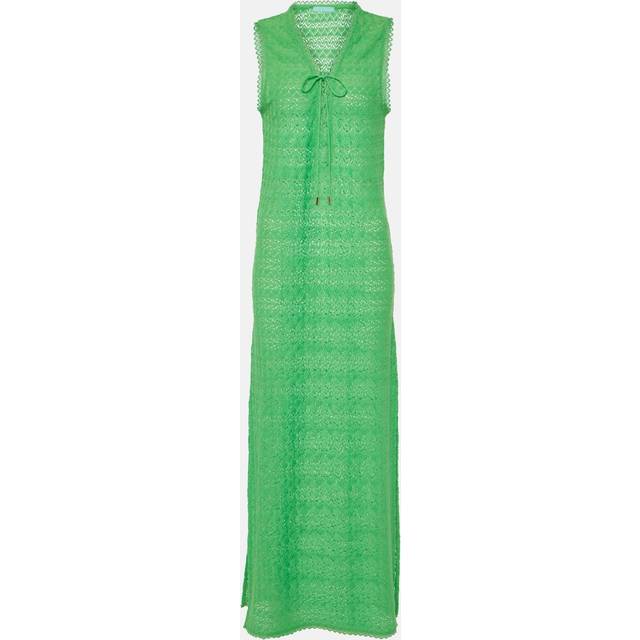 Melissa Odabash Maddie crochet maxi dress - green (UK 12)
