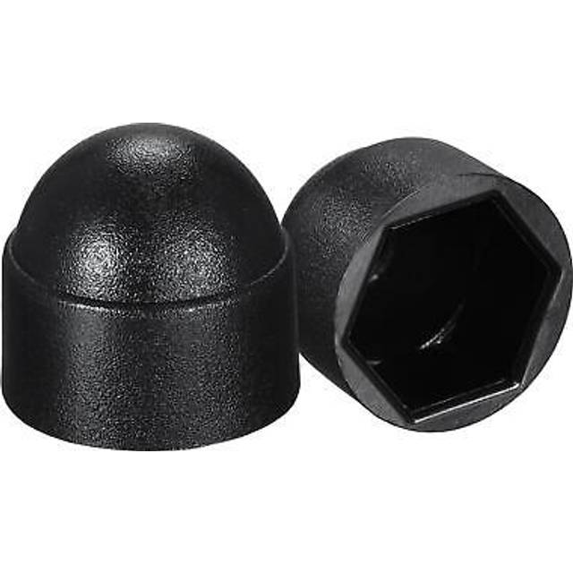 Plastic dome nut protection cap covers, m8 nut cover black 50pcs