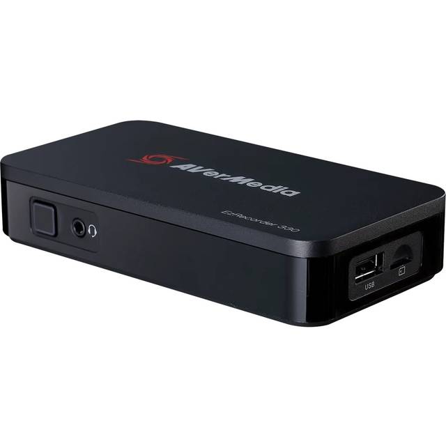 AVerMedia EZRecorder 330, 4K passgenomströmning och 1080p-inspelning, HDMI-inspelning, PVR, DVR, switch, retrokonsol, schemaläggning, IR-blaster, redigera utan PC (ER330)