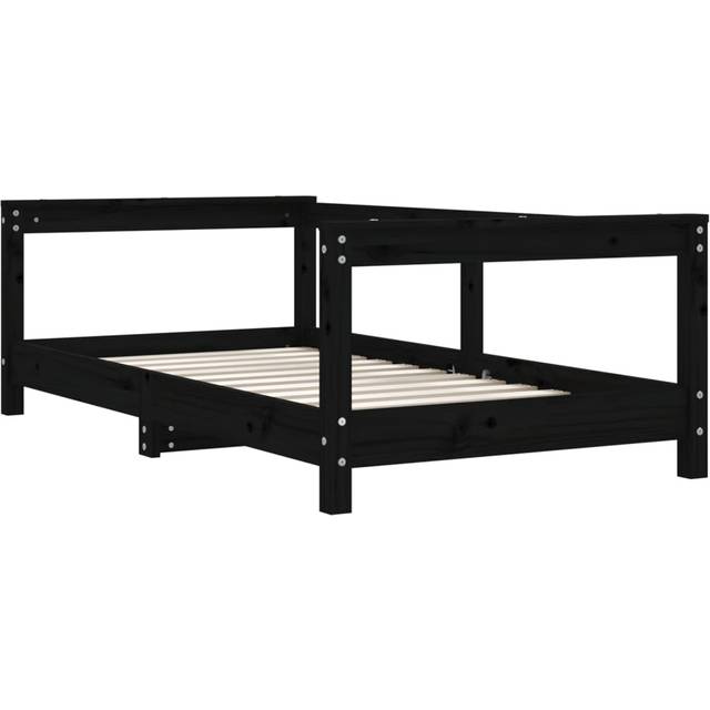 vidaXL Kids Bed Frame 70x140 cm Solid Wood Pine - Brown