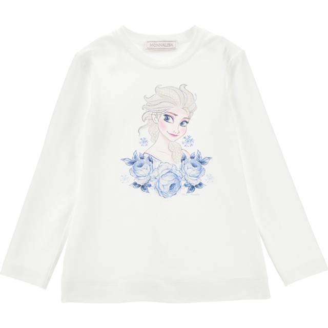 Elsa Long Sleeve T-Shirt in White