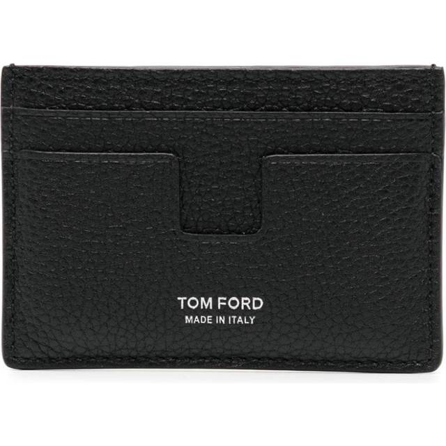 TOM FORD - T icon cardholder - men - Calf Leather/Sheepskin - One Size - Black
