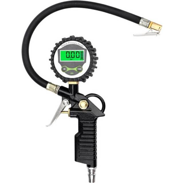 Car Tire Air Pressure Inflator Gauge Digital LCD Display Inflation Monitoring Manometer