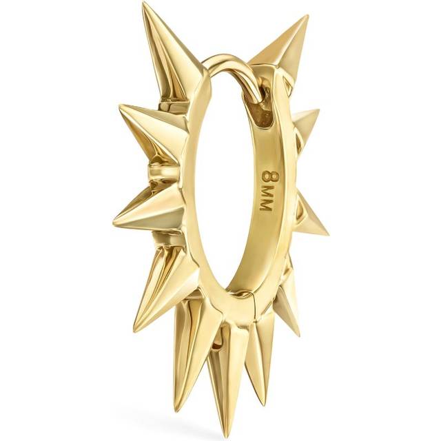Maria Tash Yellow Gold Metal Mohawk Hoop Earring - 8mm