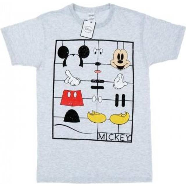 Mickey Mouse Construction Kit T-Shirt - Mid Grey - XXL