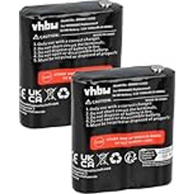 vhbw 2x Battery compatible with Motorola Talkabout T5525, T5600, T5500, T5422, T5532, T5512, T5522 Radio, Walkie-Talkie (1300mAh, 3.6 V, NiMH)