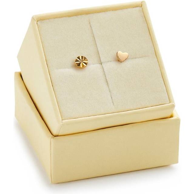Love Box 42 Love And Shine Forgyldt Sølv Øreringe fra Stine A