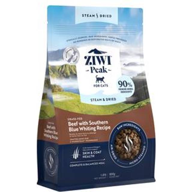 ZIWI PEAK Cat Steam Dried Beef with Southern Blue Whiting | size: 2.2kg
