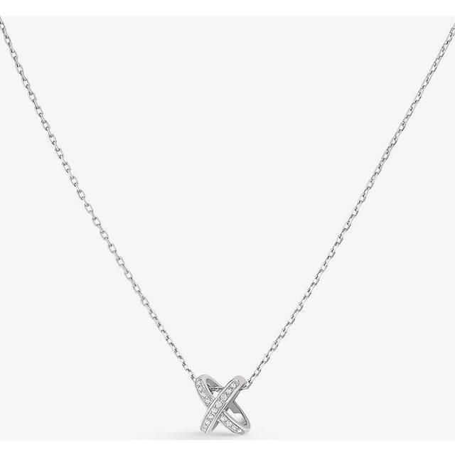 Chaumet Womens White Gold Jeux De Liens 18ct White-gold and Diamond Necklace - WHITE GOLD