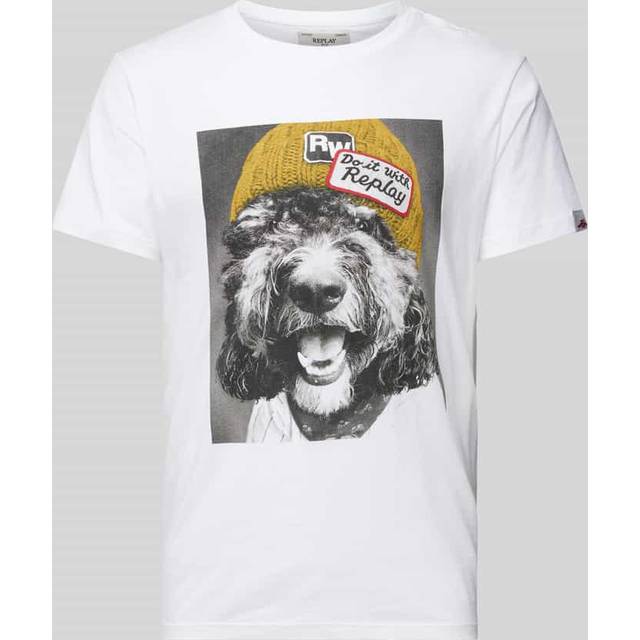 Replay Graphic T Shirt White