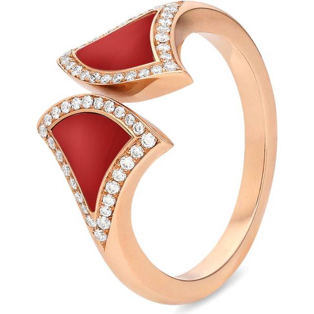 Bvlgari Rose Gold, Diamond and Carnelian Divas' Dream Ring - 49