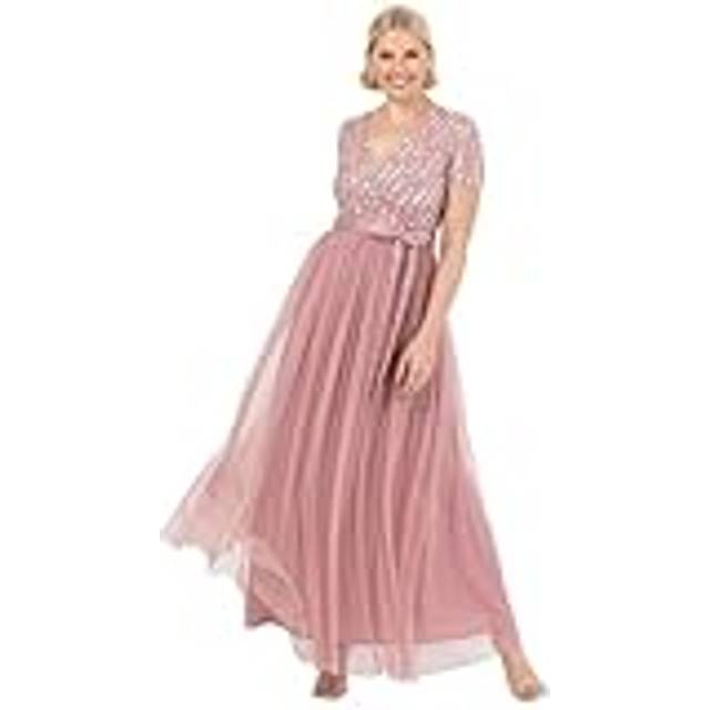Maya Deluxe Stripe Sequin Maxi Dress