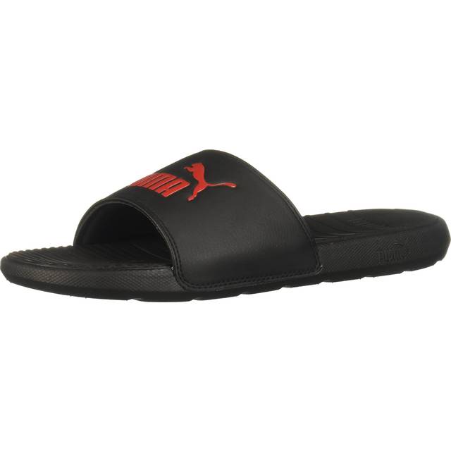 PUMA Cool Cat Men's Sandal 10 D(M) US Black-High Risk Red