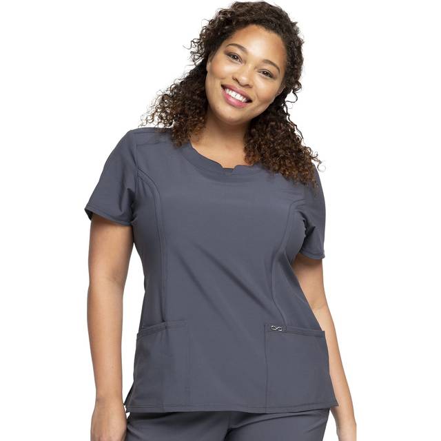 cherokee Round Neck Scrub Tops for Women - 4-Way Stretch with certainty Fabric Technology  Superior Performance and comfort  Infinity Uniforms 2624A