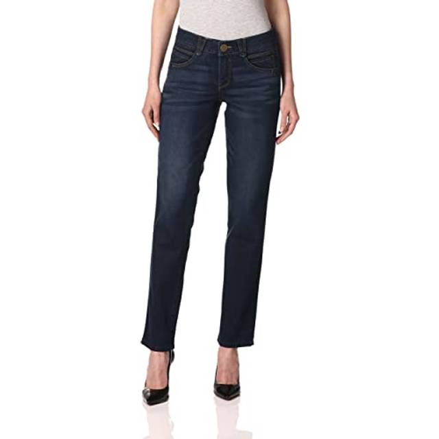 "Democracy womens Plus-size """"Ab""""solution Straight Leg Jeans  Indigo"