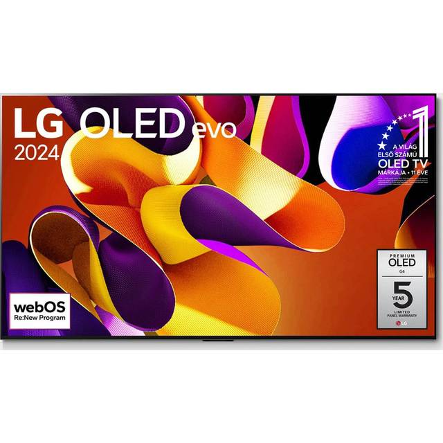 LG OLED55G42LW - 55" Diagonal klass G4 Series OLED-TV - OLED evo - Smart TV - webOS - 4K UHD (2160p) 3840 x 2160 - HDR