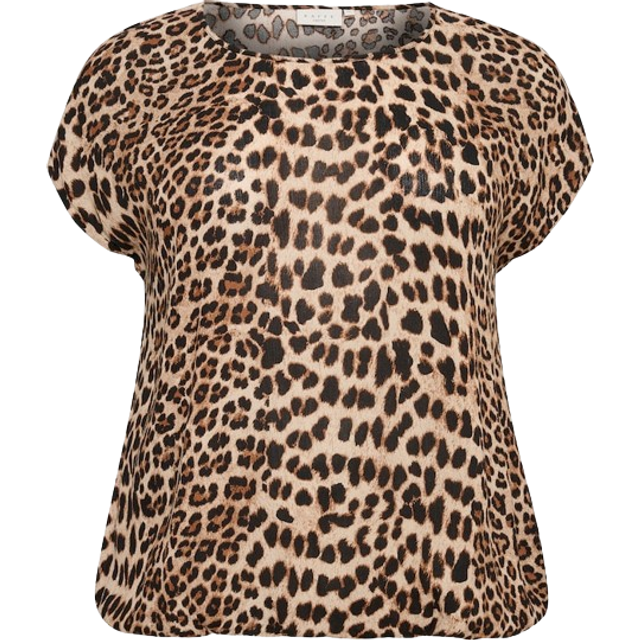 KAFFE Curve - Blus kCami Stanley Printed - Brun