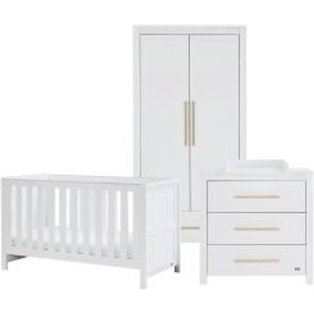 Tutti Bambini Tivoli 3 Piece Room Set - White, White