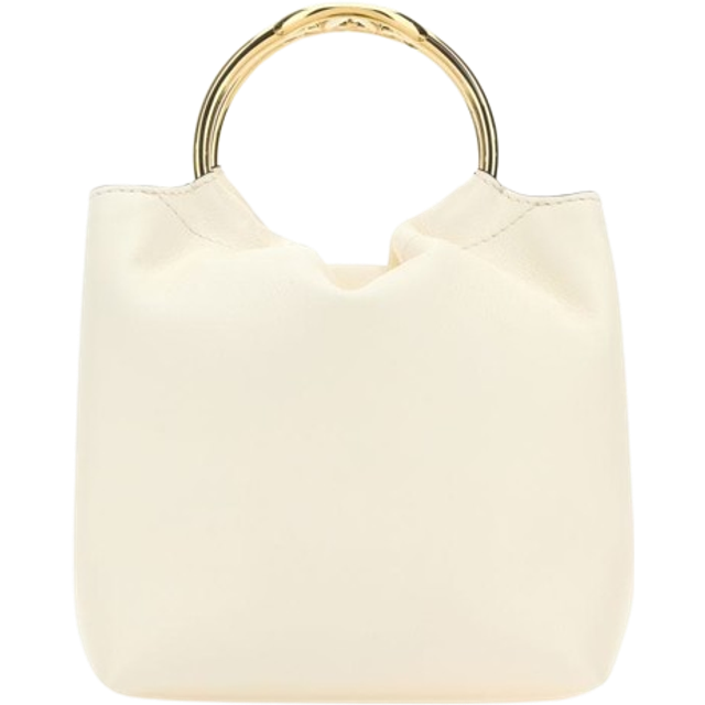 Valentino Garavani Women's Ivory Leather Bucket Bag in White | 4W2B0N18TLJ Color 098 (One Size)