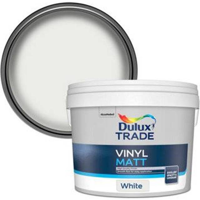 Dulux Trade Vinyl Matt Emulsion Paint - White - 10L