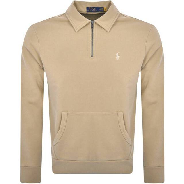 Ralph lauren polo quarter-zip sweatshirt beige