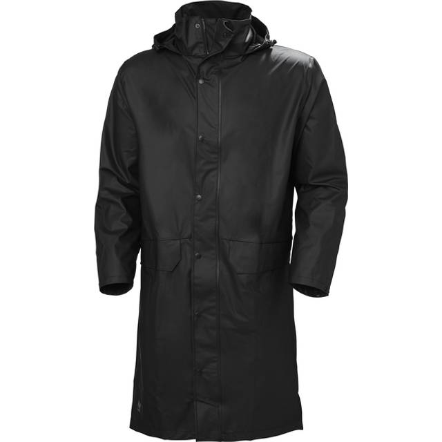 Helly Hansen 70186 Voss Rain Coat Long, black, 34-070186-990-L