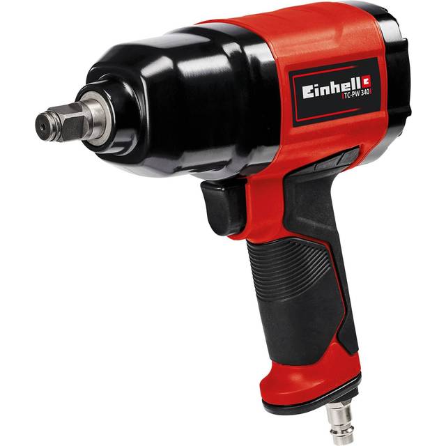 Einhell TC-PW 340, Pneumatisk spärrnyckel, Svart, Röd, 7500 RPM, 340 nm, 142 l/min, 6,3 Bar