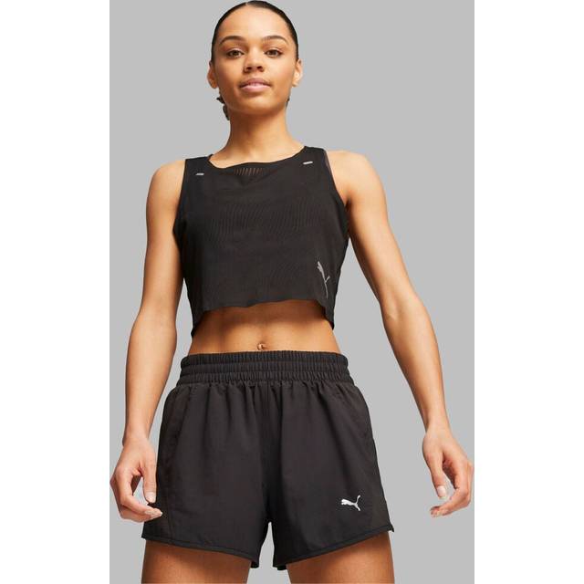 Puma Run Ultraspun Crop Tank Top Women black, size: 14