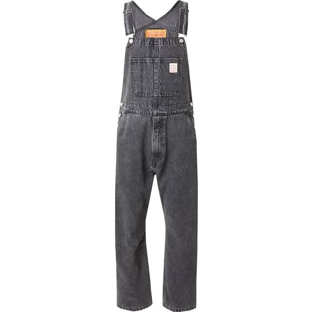 Denim Dungarees - Black - XL