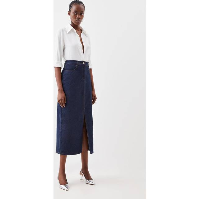 Denim Maxi Skirt - Indigo