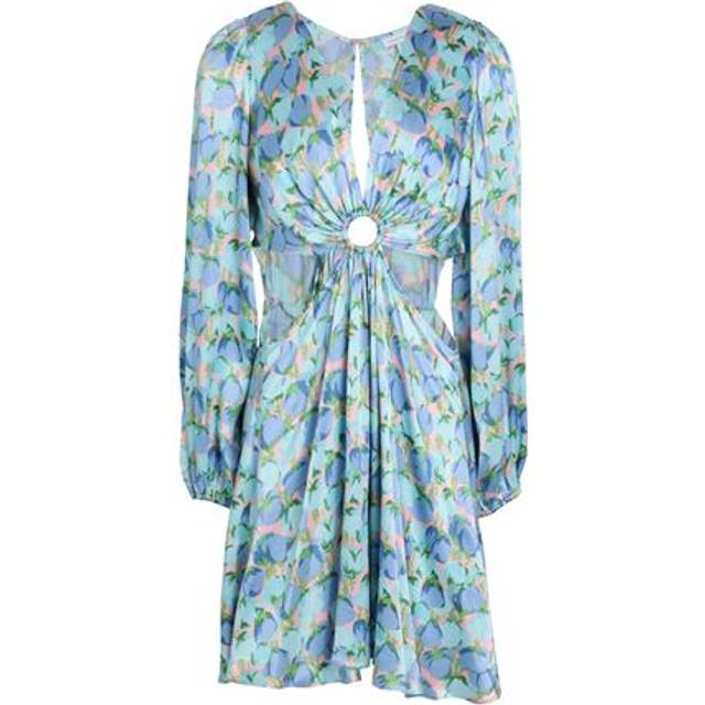Topshop Woman Mini dress Sky blue Size 10 Viscose - Blue
