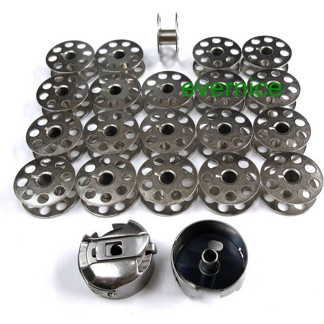 2 large bobbin case+20 bobbins for juki dnu 1541/241 walking foot