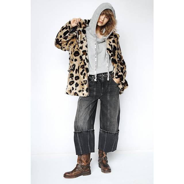 Bella Coat Jacket in Leopard, Size: Small
