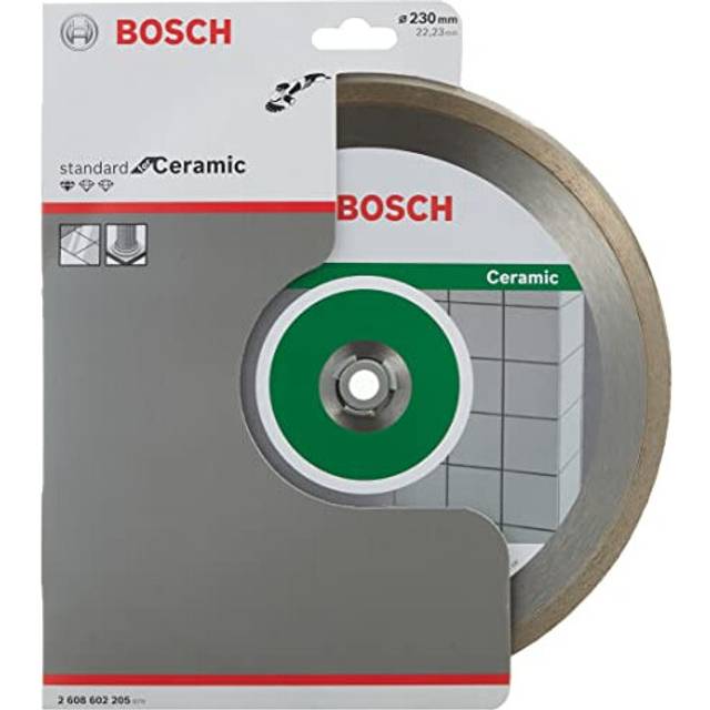 Bosch Professional 1x Standard for Ceramic Diamond Cutting Disc (for Ceramics, Tile, 230x22.23x1.9x7 mm, Accessory for Angle Grinder)