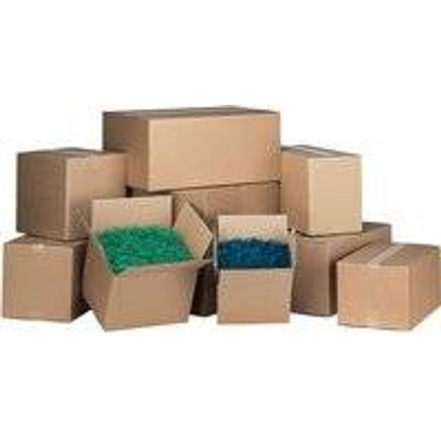 Single Wall Carton Cardboard Boxes - Pack of 25 - 330 x 254 x 178mm (13 x 10 x 7")