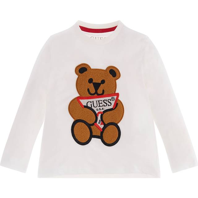 Baby boy long sleeve t-shirt Guess - Blanc - 3/6 monthes
