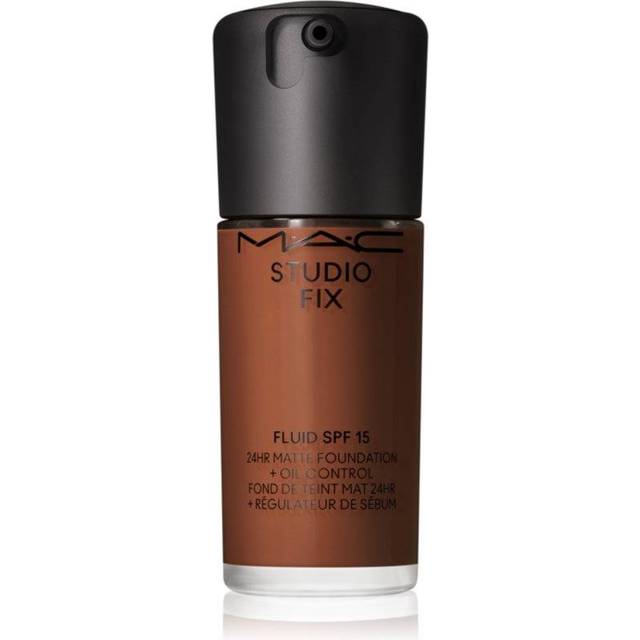 MAC Cosmetics Studio Fix Fluid SPF 15 24HR Matte Foundation + Oil Control Mattifierande foundation SPF 15 Skugga NC63 30 ml
