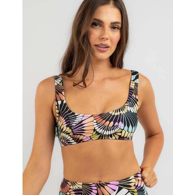 Adventure Division Tank Bikini Top in Black Multi - XS