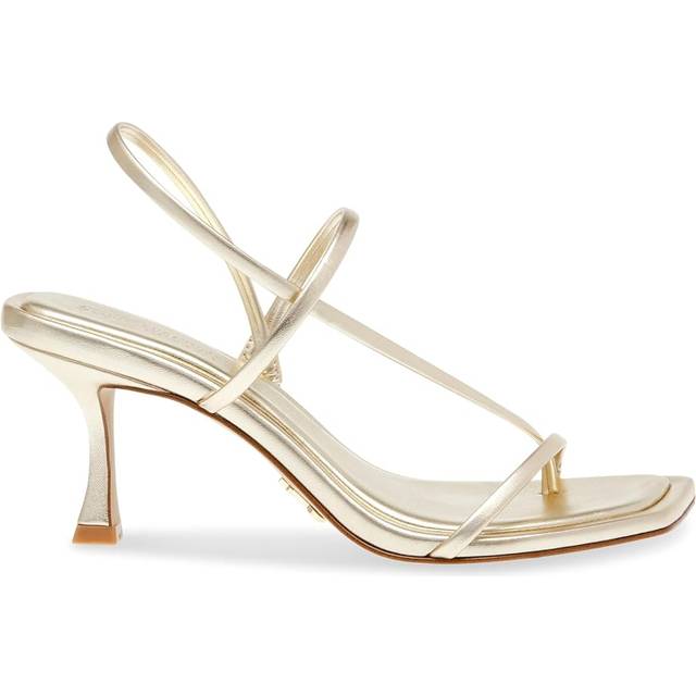 Steve Madden kvinnors Locke Heeled Sandal, Champagne, 39 EU