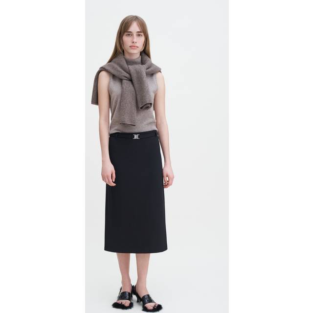 FILIPPA K Belted Jersey Skirt |Svart |XS