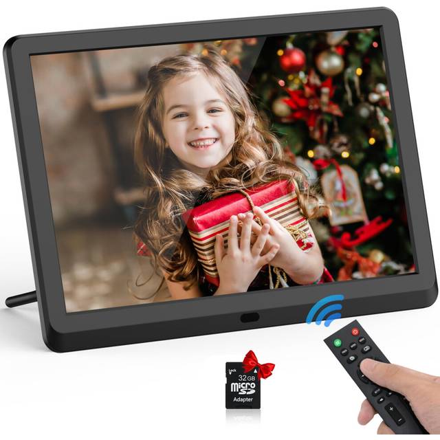 FamBrow Digital Photo Frame 10 inch with 32GB