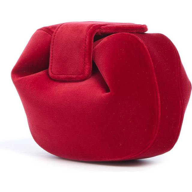 Gabriela Hearst Soft Demi velvet clutch - red (One Size)