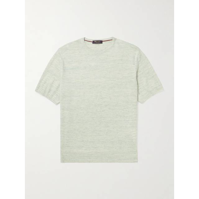 Loro Piana - Linen and Silk-Blend T-Shirt - Men - Green - IT 52